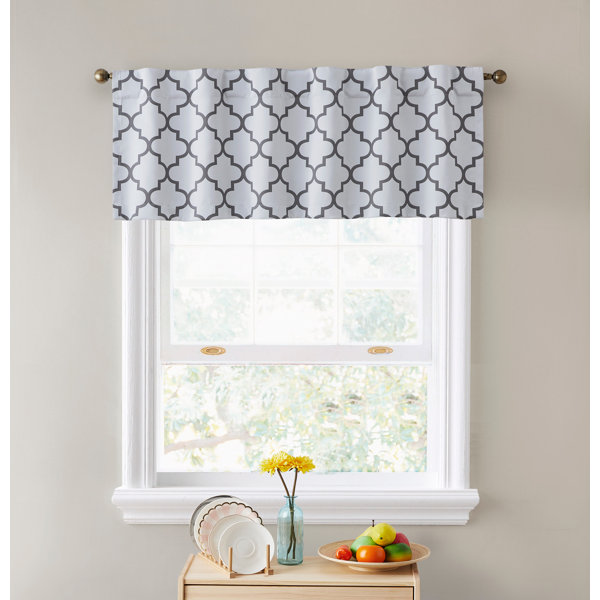 Red Barrel Studio® Kernersville Geometric Tailored 52'' W Window